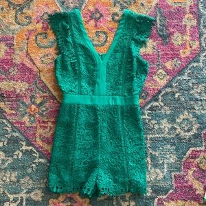 Adelyn Rae eyelet lace romper